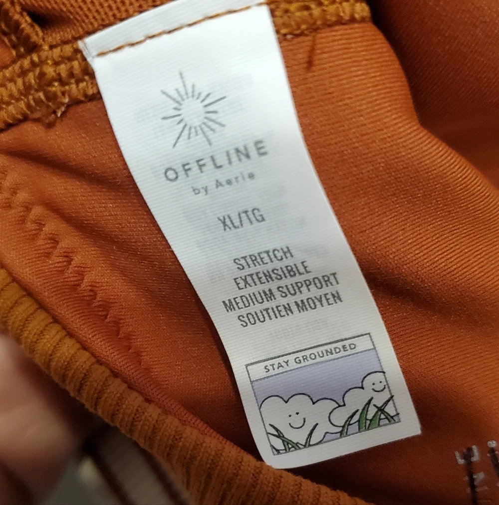 336. NWOT - Offline by Aerie Ribbed Scoop Sports Bra - Picture 4 of 5